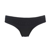 Champagne - Silk & Organic Cotton Brief in Black