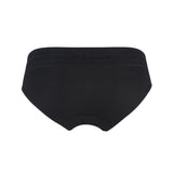 Champagne - Silk & Organic Cotton Brief in Black