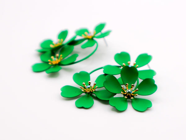 Green Blooms Earrings