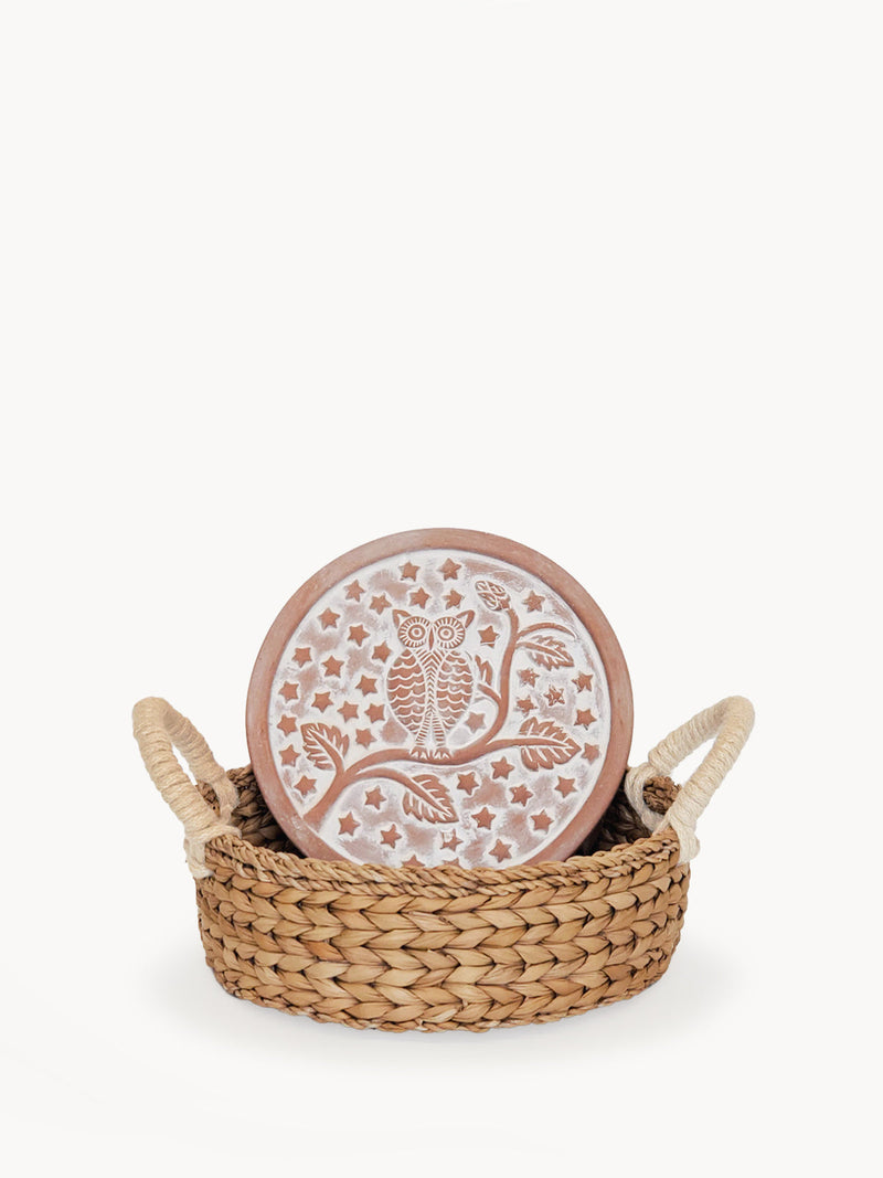 Bread Warmer & Basket - Owl Round