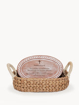 Personalized Bread Warmer & Basket - Bible Oval