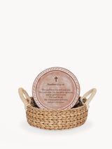 Personalized Bread Warmer & Basket - Bible Round