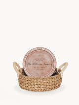 Personalized Bread Warmer & Basket - Bible Round