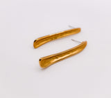 Gilded Bar Elegance Stud Earrings