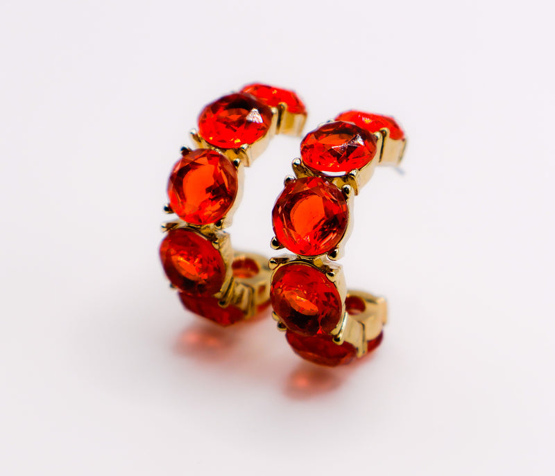 Crimson Elegance Earrings