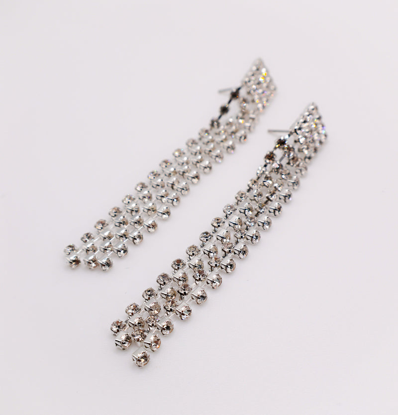 Dazzling Cascade Diamond Earrings