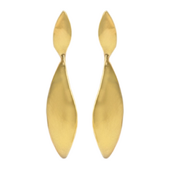 18k Gold Vermeil Petal Earrings