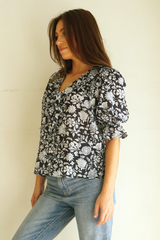 Chloe Shirt in Midnight Garden