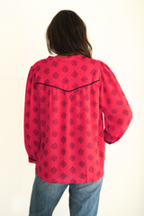 Anna Shirt in Sedona Tile Print