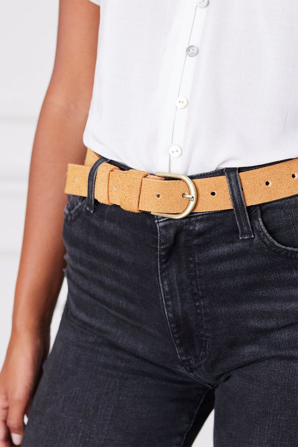 Isabel Belt in Brushed Suede