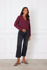 Diana Cardigan in Plum