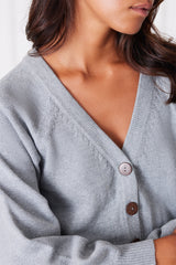 Greta Cardigan in Heather Grey