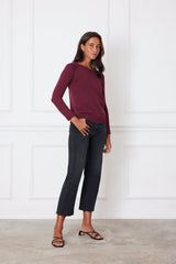 Sloane Crewneck in Plum