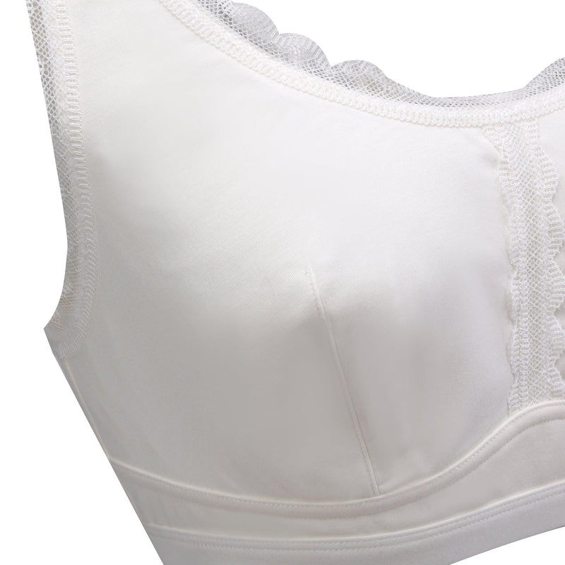 Georgia - Silk Back Support Full Coverage Wireless Organic Cotton Bra