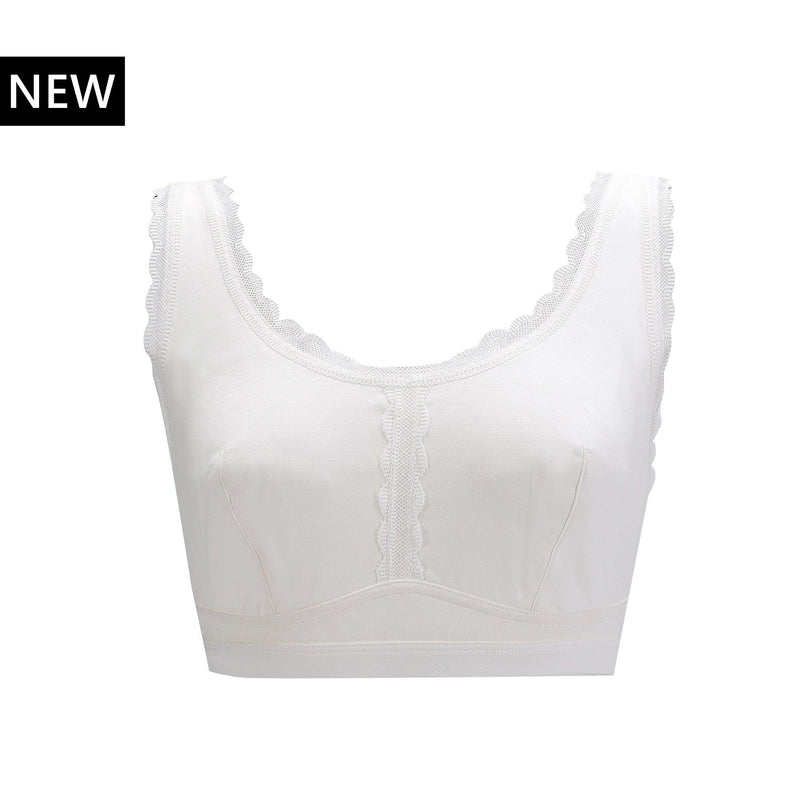 Georgia - Silk Back Support Full Coverage Wireless Organic Cotton Bra