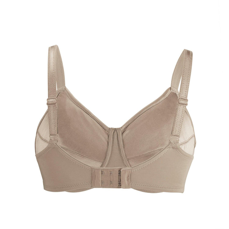 Shell-Supportive Non-Wired Silk & Organic Cotton Full Cup Bra With Removable Paddings