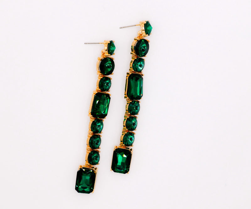 Emerald Cascade Earrings