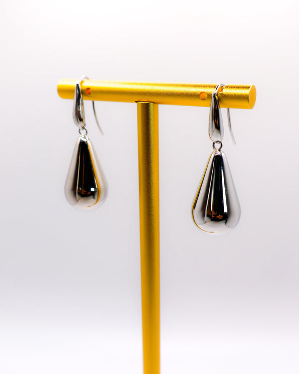 Sterling Silver Raindrop Elegance Earrings