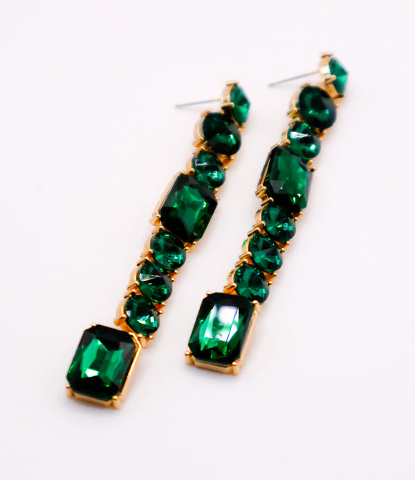 Emerald Cascade Earrings