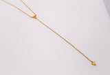 Gilded Triangle Delight Necklace