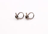 Whimsical White Gold Horseshoe Earrings