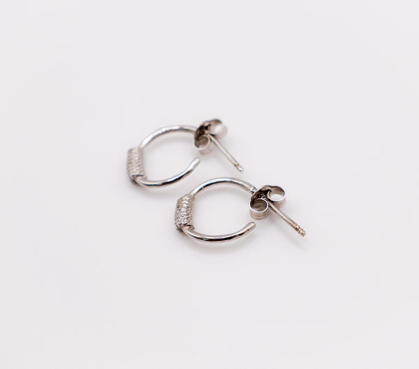 Italian Mini Sterling Silver Hoop Earrings