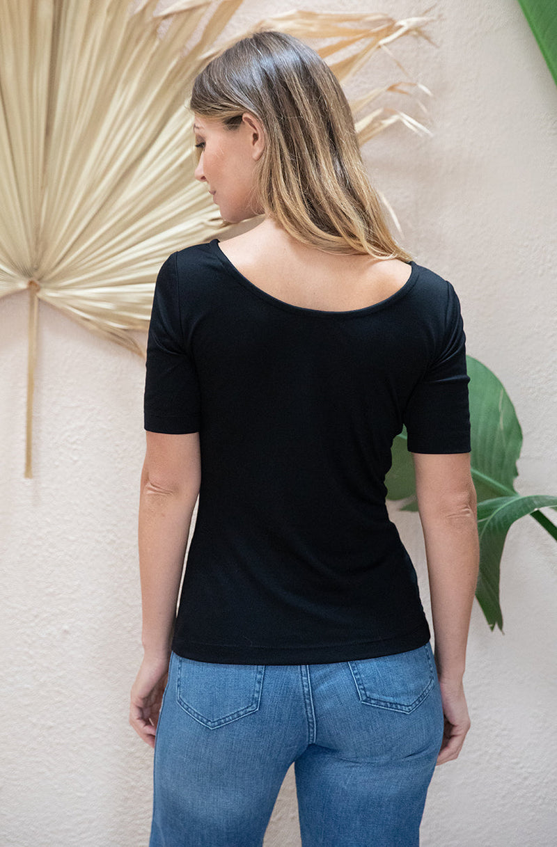 T-Shirt Jasmin Noir