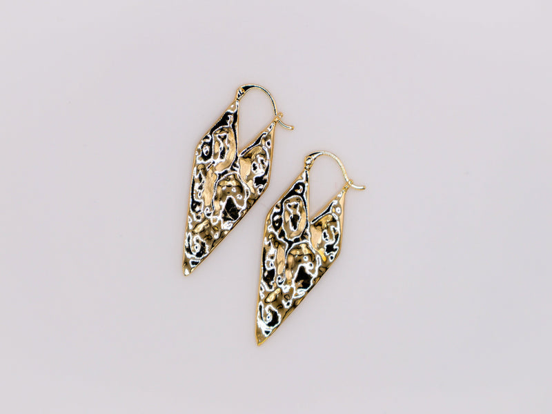 Gold Geometry Glam Earrings