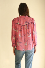 Anna Shirt in Cherry Blossom Print