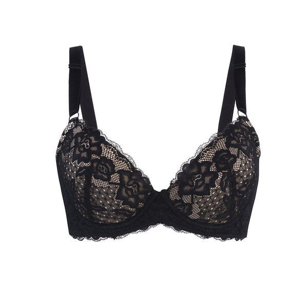 Debbie Lace Organic Cotton & Silk Plunge Bra