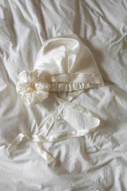 Mulberry Silk Sleep Set in Cream