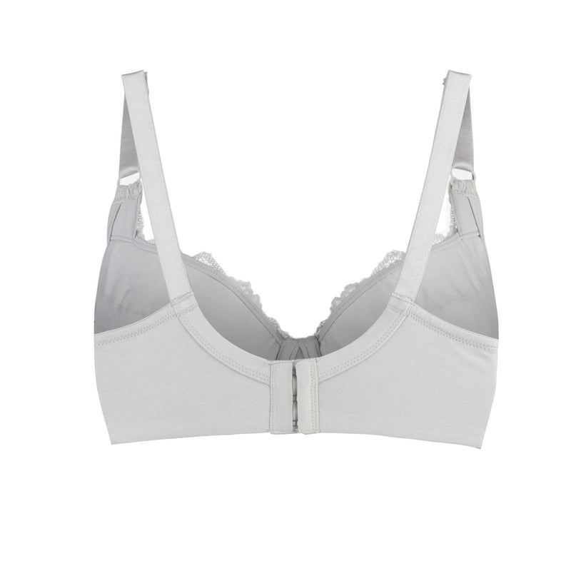 Mercury - Lace Silk & Organic Cotton Plunge Bra