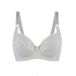 Mercury - Lace Silk & Organic Cotton Plunge Bra