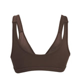 Cocoa - Full Cup Front Closure Silk & Organic Cotton Wireless Bra