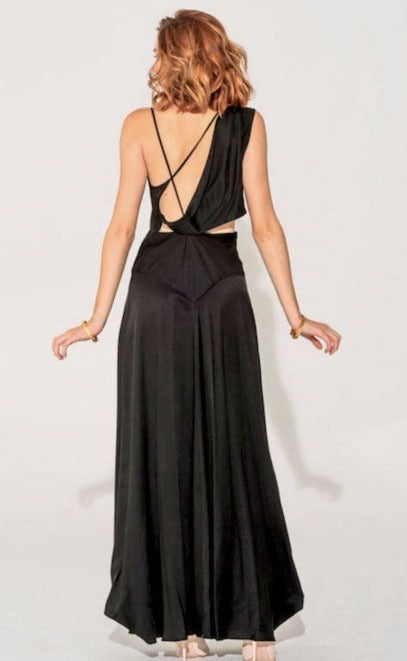 APHRODITE Noir Grecian Dress