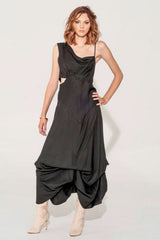 APHRODITE Noir Grecian Dress