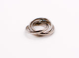 Trinity Silver Linked Ring Set