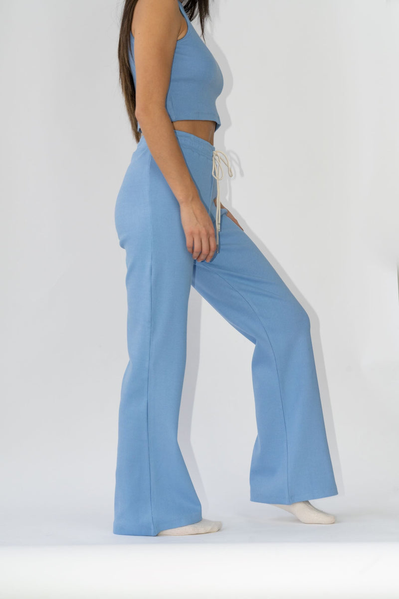 Wide Leg Lounge Pants Cornflower