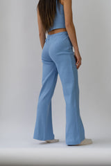 Wide Leg Lounge Pants Cornflower