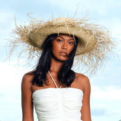 Catalina Frayed Straw Hat