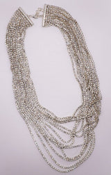 Diamond Cascade Statement Necklace