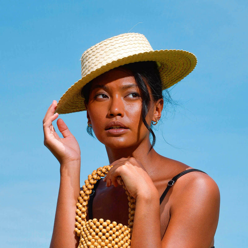 CELESTE Woven Straw Hat