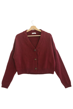 Diana Cardigan in Burgundy