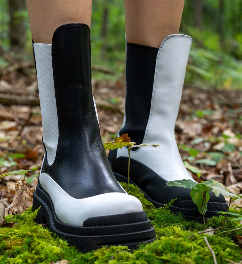 Boots Chelsea Yin & Yang en Cuir