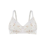 Ditsy Floral - Silk & Organic Cotton Smooth Non Wired T-Shirt Bra