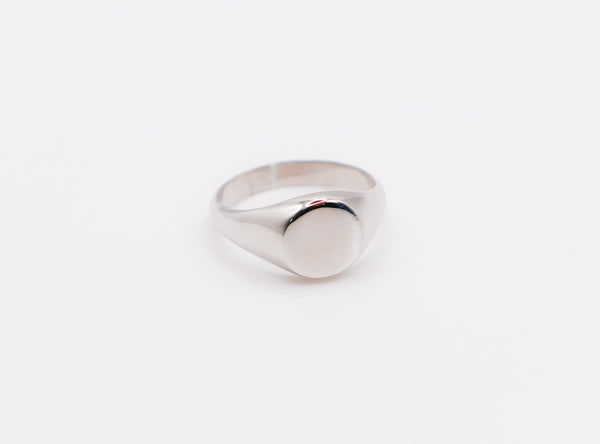 Italian Oval Silver Ring