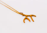 Golden Antler Elegance Necklace