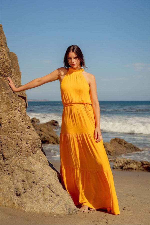 Gia Maxi Dress in Mango