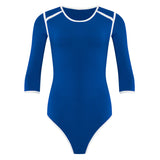 GIRL Two Tone Eco Bodysuit in Sea Blue