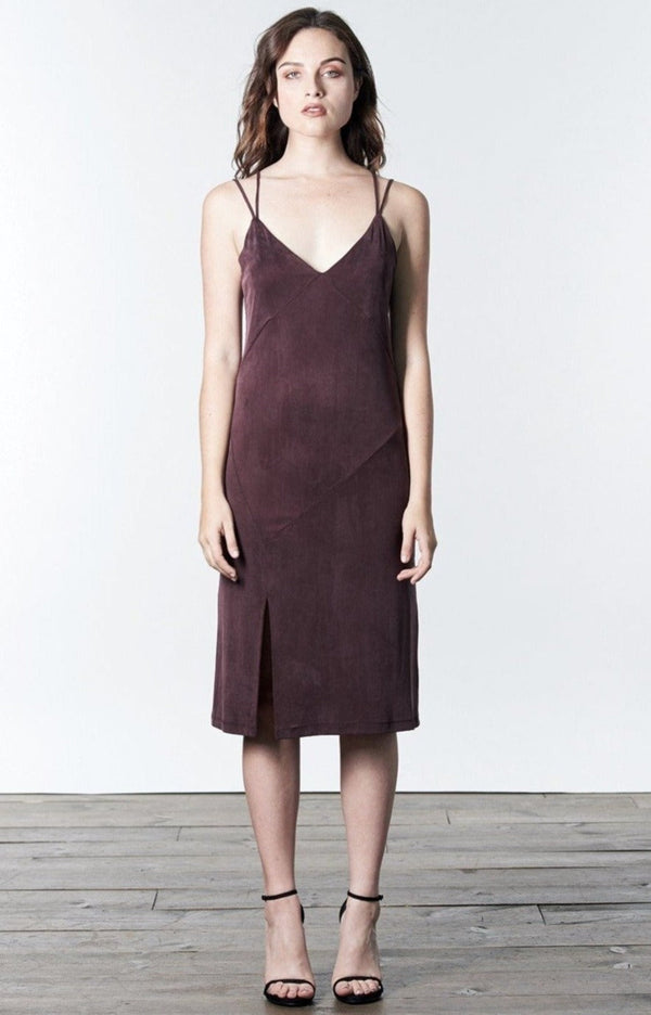 GABBY Merlot Slip Dress